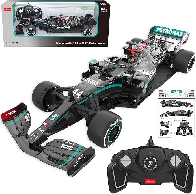 BEZGAR Mercedes-Benz F1 W11 Licensed 1:18 Remote Control Car - 2.4GHz RC Race Car with Authentic LiveryOfficially Licensed F1 for Kids & Collectors