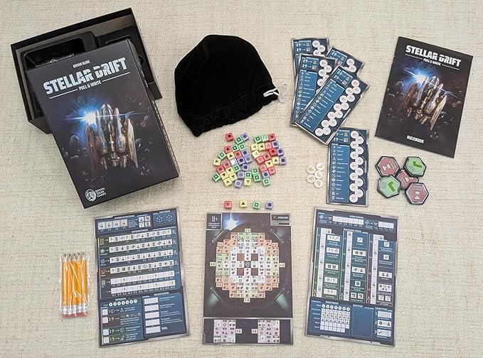 Stellar Drift: Pull & Write Board Game