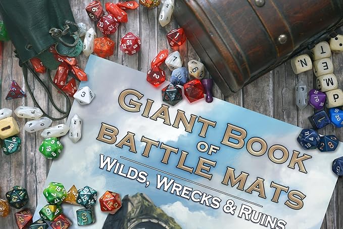 Giant Book of Battle Mats Wilds Wrecks & Ruins by Loke - Merchandise Game