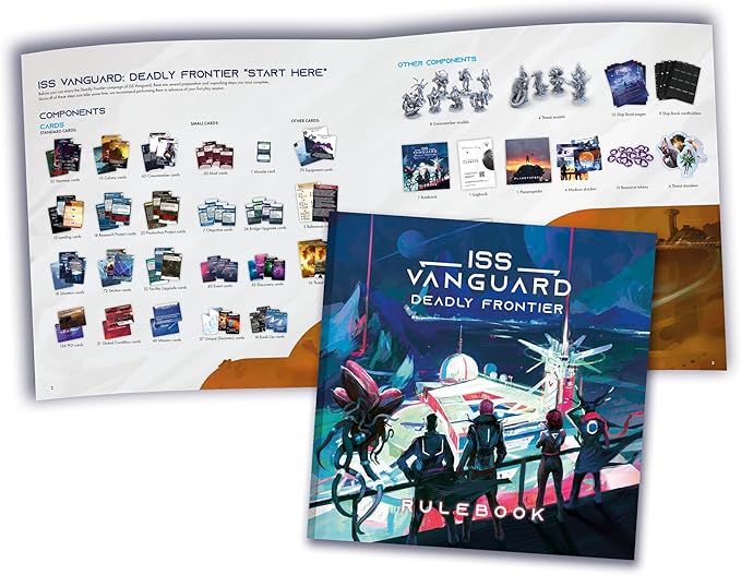 ISS Vanguard: Deadly Frontier Campaign Expansion - New Challenges & Adventures! Cooperative Sci-Fi Strategy Game Ages 14+ 1-4 Players 90-120 Min Playtime Made by Awaken Realms
