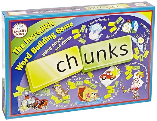 Didax Chunks The Incredible Word Building Game Blueberry - 195-15 10 Ounces