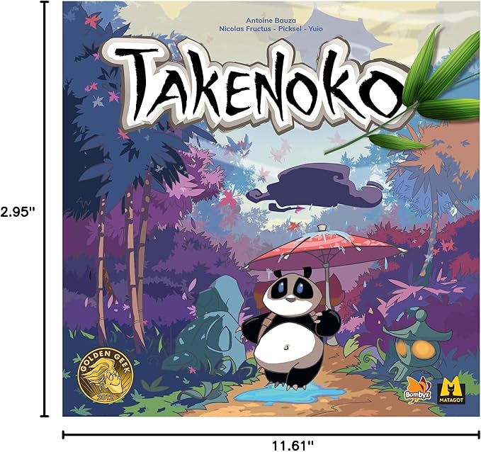 Takenoko Board Game - Bamboo Garden Strategy Game with Panda Miniatures Fun Family Game for Kids & Adults Ages 8+ 2-4 Players 45 Minute Playtime Made by Surfin' Meeple