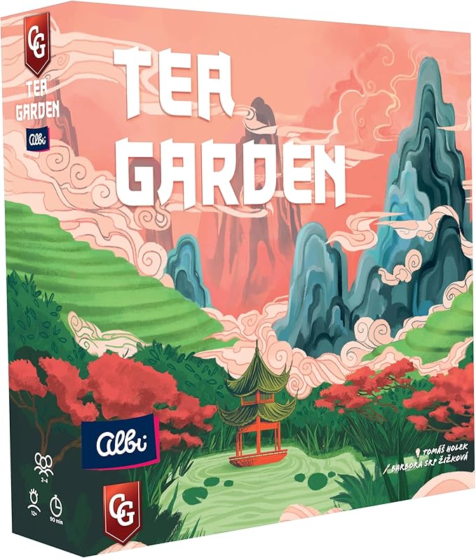 Capstone Games Tea Garden Beautiful and Artistic Deck Building & Hand Management Board Game 2-4 Players 90 Minutes Ages 14+