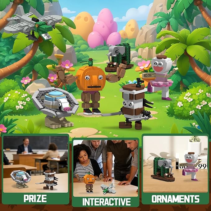 Italian Brain Rot Unique Cartoon Characters Building Blocks 6 in 1 Educational & Entertaining Gift Idea for Kids Teens & Adults