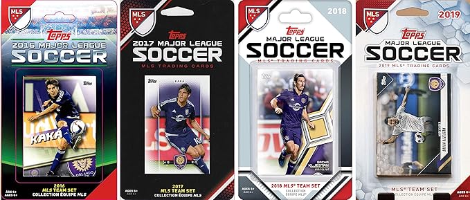 C & I Collectibles MLS Orlando FC 4 Different Licensed Trading Card Team Sets