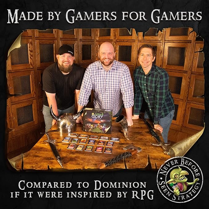Goblins & Glory Strategy Board Game – Fantasy Deck Building Adventure with Heroes Monsters & Quests – Fun Card Game for Adults & Teens Ages 14+ 3–5 Players 30+ Minute Gameplay