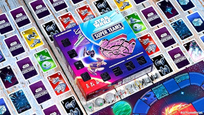 Star Wars Super Teams Board Game - Fast-Paced Strategy Race Through The Galaxy Fun for Families Kids & Adults Ages 7+ 2-4 Players 30 Minute Playtime Made by Zygomatic
