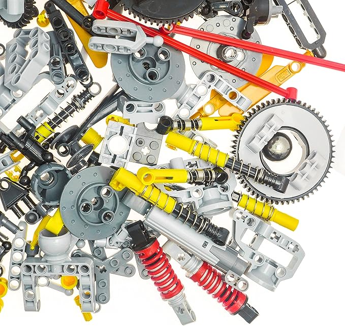 Domoni Technic Parts 150Pcs for MOC Kits - Engine Suspension Steering Axle Car CV Joint Axle & Ball Building Blocks Sets DIY