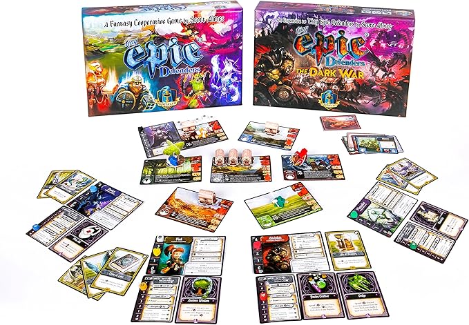 Gamelyn Games Tiny Epic Defenders The Dark War Expansion Multiplayer Strategy Board Game for Family & Friends