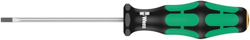 Wera - 5105650001 Kraftform Plus 334/6 Screwdriver Set with Rack and Lasertip, 6-Pieces, Multicolor, Slotted: 6.5x150mm, 3x80mm, 4x100mm, 5.5x125. Phillips: PH1x80, PH2x100