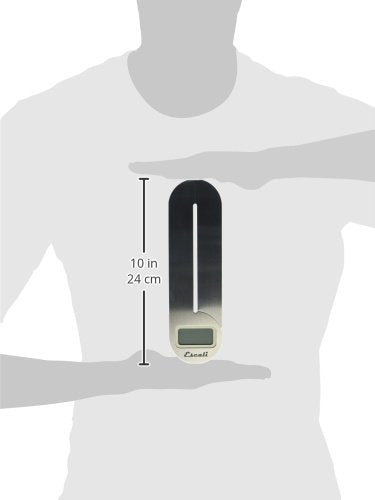 Escali F115 Compact Kitchen Scale, 11 lb/5 kg, Stainless Steel