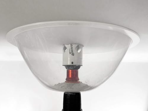 Disston E0215000 Blu-Mol RemGrit Collapsible Hole Saw Accessories Dust Bowl, for Installing Recessed Lights and Works With All Hole Saws