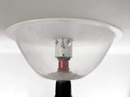 Disston E0215000 Blu-Mol RemGrit Collapsible Hole Saw Accessories Dust Bowl, for Installing Recessed Lights and Works With All Hole Saws
