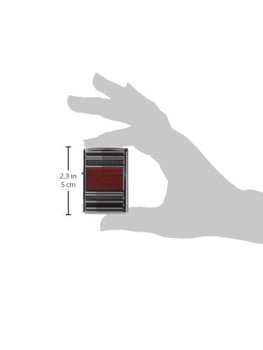 Zippo Wood Grain High Polish Chrome Pipe Pocket Lighter