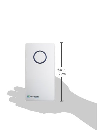 Germ Guardian GG1100W 7” Pluggable Small Air Purifier, Small Room Wall Air Sanitizer, Freshens Air, UV-C Light Kills Germs, Reduces Odors from Pets, Cooking, Mold, GermGuardian, 1-Yr Wty (White)