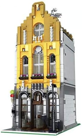 General Jim's Architecture Building Blocks Lighted Ice Cream Parlor 2605 Pieces with LED Light Set Included City Store Building Toy Set for All Building Levels
