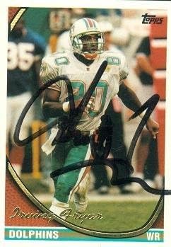 Sports Memorabilia Irving Fryar Autographed Football Card (Miami Dolphins) 1994 Topps No.67
