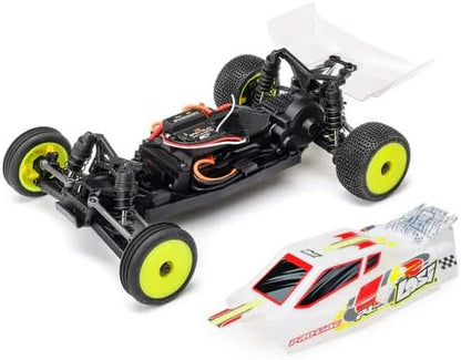 Helidirect Losi RC Car Micro-B 2WD Brushed Mini RC Buggy 1/24 Scale RTR Assemble Kit - Remote Control Car RC Cars Micro Racing RC Buggy 1/24 Scale (White - LOS00007T1)