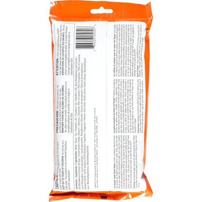 Fast Orange 25050 Hand Cleaner Wipes, Mechanic Wipes For Auto Shop, Heavy Duty Wipes, Removes Grease, Oil, Exhaust Fumes From Hands And Skin, 25 Count