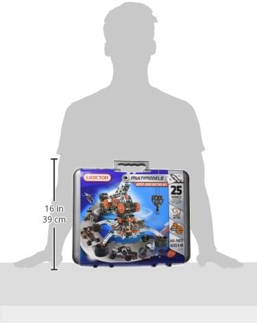 MECCANO Erector Super Construction 25-in-1 Motorized Building Set Steam Education Toy 638 Parts for Ages 10+
