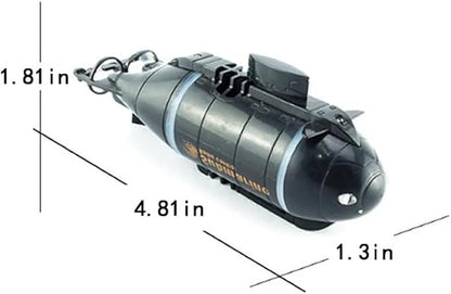 Mini Remote Control Submarine Boat Nuclear Submarine RC Race Boat 6CH High Speed Waterproof Diving in Pools Lake Gift Toy Kids Boys(Black)