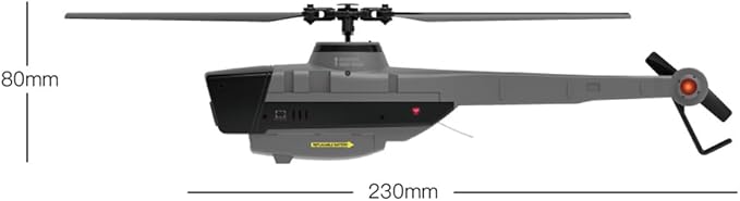 C128 Scout Drone with 1080P Camera Military Remote Control Helicopter for Adults 2.4G 4CH Aerial Vehicle Reconnaissance Take Off/Landing 6-Axis Gyro RC Aircraft Helicopter