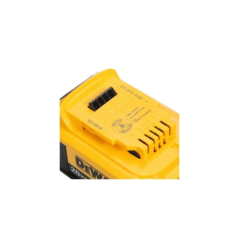 DEWALT 20V MAX Lithium Ion Battery, 2 Ah and 4 Ah, 4-Pack, Fuel Gauge LED Charge Indicators (DCB324-4)