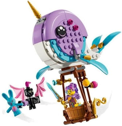 Lego 71472 DREAMZzz Izzie's Narwhal Hot-Air Balloon Toy Sea Animal Toy Bunchu Rabbit Rescue GNOME Night Transformable Whale Figurine Gift for Girls and Boys from 7 Years Old