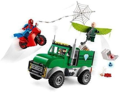 LEGO Marvel Spider-Man Vulture's Trucker Robbery 76147 Playset with Buildable Bank Truck Toy and Superhero Minifigures New 2020 (93 Pieces)