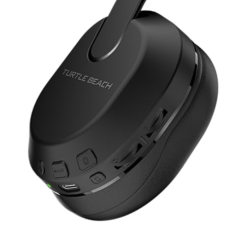 Turtle Beach Stealth 500 Wireless Amplified Gaming Headset for PS5, PS4, PC, & Mobile – 40-Hr Battery, Bluetooth, Memory Foam Cushions, Flip-to-Mute Mic, EQ Presets, Companion App – Black