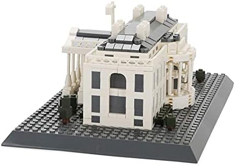 Apostrophe Games White House Building Block Set (770 Pieces) Washington D.C. White House Famous Landmark Series - Architecture Model for Kids and Adults