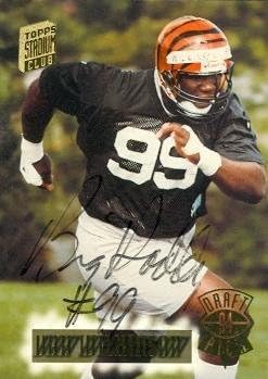 Sports Memorabilia Dan Wilkinson Autographed Football Card (Cincinnati Bengals) 1994 Topps Stadium Club No.1 Rookie