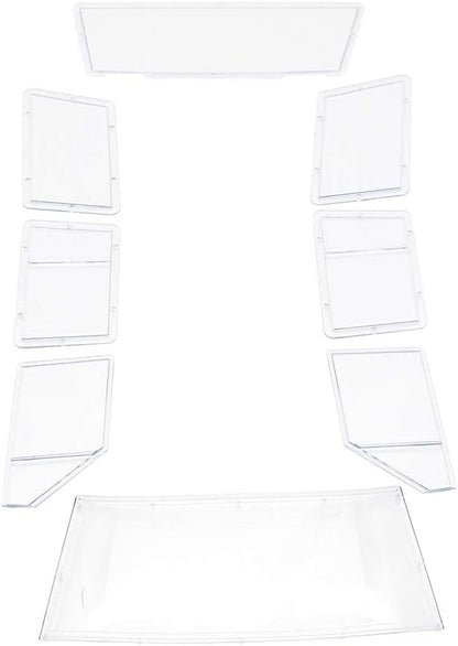 RC Car Hard Body Shell Kit313mm Wheelbase Cherokee Body Car Shell for 1/10 RC Crawler Axial SCX10 &amp SCX10 II 90046 90047 TRX4 Kit (White)