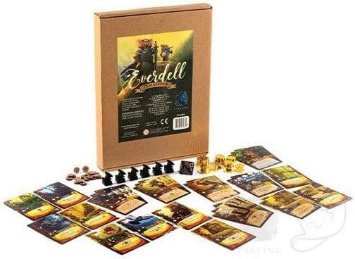 Everdell Glimmergold Upgrade Pack | Collectors Edition Components | Premium Metal Tokens Legendary Cards Rats &amp Deluxe D8 | Enhance Standard Edition