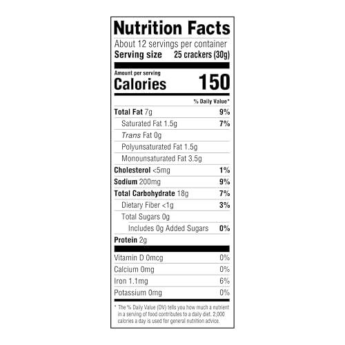 Amazon Brand – Happy Belly White Cheddar Cheese Cracker, 12.4 ounce (Pack of 1)