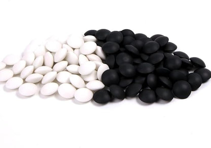 Double Convex Ceramic 11mm Go Game Stone Set 361pcs with Stone Bag and Go Board 2 Players Board Game