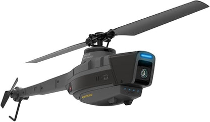 Remote Control Helicopter with 1080P Camera Black Hornet Scout RC 4CH Aerial Vehicle Reconnaissance Military Aircraft Model for 16+ with 1-Battery
