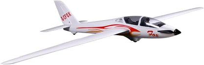 Fms 2300mm Fox Glider V2 RC Airplane 5-CH Remote Controlled Aircraft (91.4) Wingspan with Flaps PNP (No Radio Battery Charger)