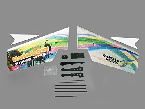 31 Delta Wing EPP Plane Model Rainbow Fly Wing 800mm Wingspan KIT Tail-Pusher Version E0511