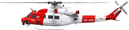 Helidirect Goosky E2 UH-1Y GPS 15+ Minutes Flight - Electric Brushless RC Helicopter 1:35 Scale with Carrying Case for Beginners &amp Adult (Air Rescue RTF with Carrying Case)