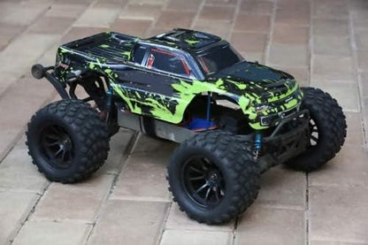 SummitLink Custom Body Compatible for 1/10 Scale RC Car or Truck (Truck not Included) (Muddy Green Over Black)
