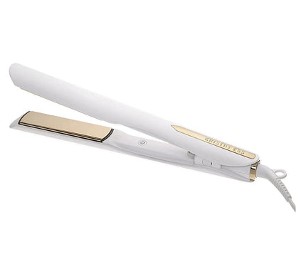Kristin Ess 3-in-One Professional Titanium Hair Straightener Curler 2 in 1 + Beach Waver Combo for Women with Curly, Frizzy + Thick Hair - 1 1/4 Inch Dual Voltage Flat Iron + Travel Cap - 440 Degree