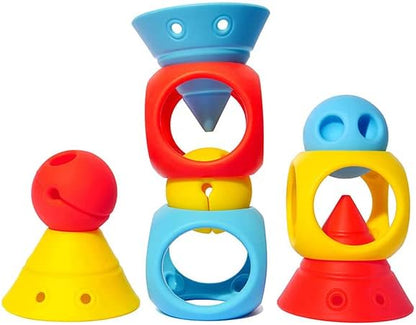 Fat Brain Toys Building Genius by MOLUK - Pastels - Open-Ended Creative Play Preschool