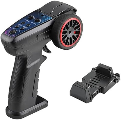 WL 1/64 FPV RC Car with Camera APP Auto-Pairing Mini RC Truck with Remote Controller 3-Speed Modes Gyroscope Remote Control Off-Road Truck for Adults