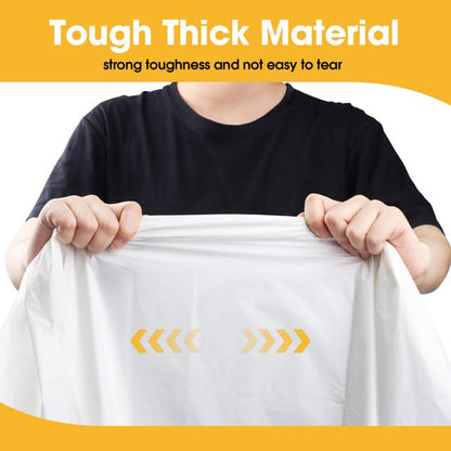 Niuara White Plastic Table Cloth - 4 Pack 54" × 108" Rectangle Disposable Tablecloths for 6FT Tables, Waterproof Table Cover for Party, Holiday & Gathering Use