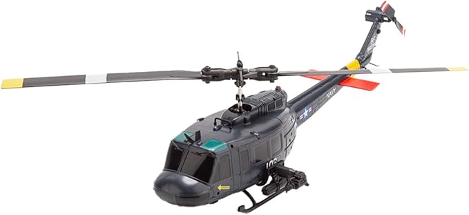 C032 UH-1 Huey Helicopter - Remote Control Helicopters for Adult 1/48 Sacle 2.4G 6CH Gyro Stabilized Aircraft with Altitude Hold &amp Optical Flow3D Stunt Drone