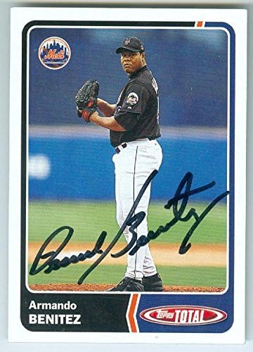 Sports Memorabilia Autograph Warehouse 246853 Armando Benitez Autographed Baseball Card - New York Mets 2003 Topps Total - No. 787