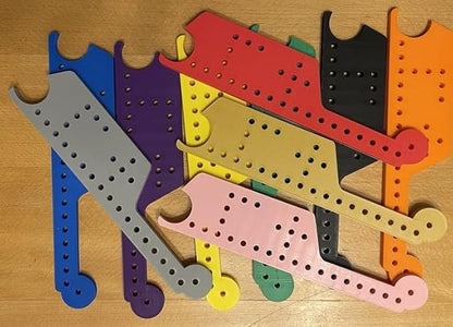 3D Printed Pegs and Jokers Board Game Sets Complete with Cards and Storage Bag (2-10 Player 64 Pieces)
