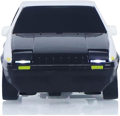 TOUCAN RC HOBBY 1/43 Rc Drift Car AE86 15km/h High Speed 2.4G Radio Controlled Racing Vichle Fully Proportional 4WD RTR Mini Model Dual Hazard Lights Radio Battery 14+