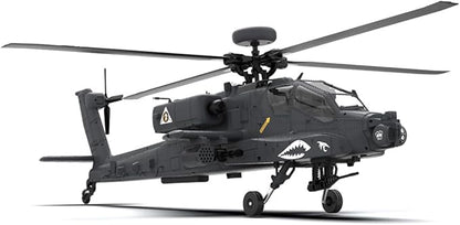 1/32 F11-S AH64 Apacche RC Helicopter 2.4G 6CH RC Dual-axis Co-Drive Flybarless 6G/3D Stunt Airplane Model with GPS (RTF Version)